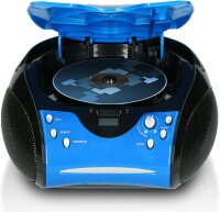 Lenco SCD-24 BLUE/BL - CD Player - Radio-CD Player - auch für Kinder