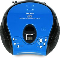 Lenco SCD-24 BLUE/BL - CD Player - Radio-CD Player - auch für Kinder