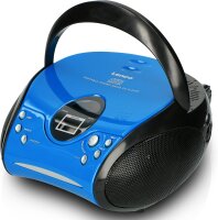 Lenco SCD-24 BLUE/BL - CD Player - Radio-CD Player - auch für Kinder
