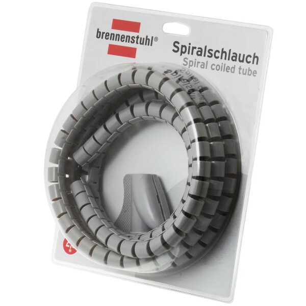 Brennenstuhl Kabelsammler Spiralschlauch L= 2,5 m, Ø= 20 mm, grau