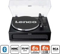 Lenco LS-430BK - Plattenspieler mit Lautsprecher -...