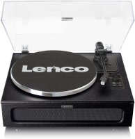 Lenco LS-430BK - Plattenspieler mit Lautsprecher - Schallplattenspieler
