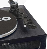 Lenco LS-430BK - Plattenspieler mit Lautsprecher - Schallplattenspieler