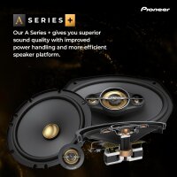 Pioneer TS-A1601C 16,5 cm 2-Weg-Komponentenlautsprecher Set mit 2 Lautsprechern (je 350 W max., 80 W Sinus)