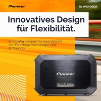 PIONEER TS-WX400DA Class-D Aktivsubwoofer mit digitaler Bassregelung für tiefedynamische Bässe (250 W)