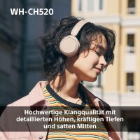 Sony WH-CH520 Kabellose Bluetooth-Kopfhörer, blau