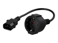 PowerWalker 91015003 Stromkabel Schwarz 0,2 m C14-Koppler...