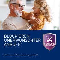 Panasonic Schnurlostelefon mit AB KX-TG6812GB Duo - schwarz