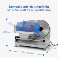 Clatronic MA 3585 silber Metall Allesschneider