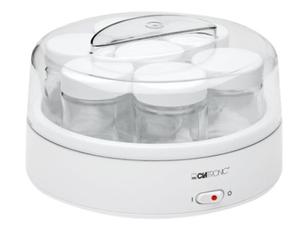 Clatronic JM 3344 weiß Joghurtmaker mit 7 Gläsern