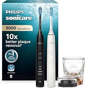 Philips Sonicare HX9914/57 DiamondClean 9000 Doppelpack, schwarz+roségold