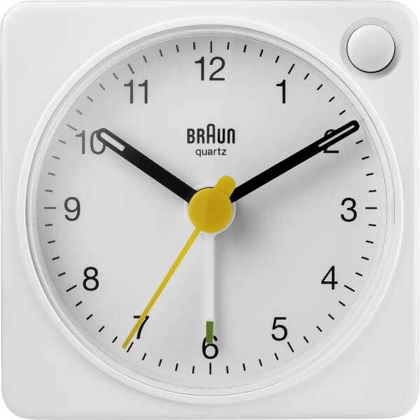 Braun BC 02 XW Quarzwecker weiß Lichtfunk.