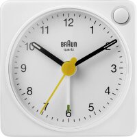 Braun BC 02 XW Quarzwecker weiß Lichtfunk.