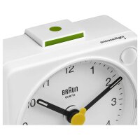 Braun BC 02 XW Quarzwecker weiß Lichtfunk.