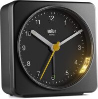 Braun BC 03 B Quarzwecker analog schwarz