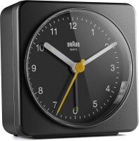 Braun BC 03 B Quarzwecker analog schwarz