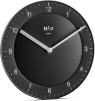 Braun BC 06 B Quarzwanduhr analog schwarz