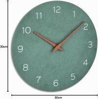 TFA 60.3054.04 Analoge Wanduhr jadegrün