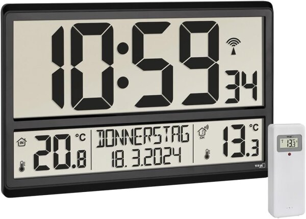 TFA 60.4521.01 Funkuhr mit Außen- und Innentemperatur