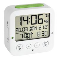 TFA 60.2528.02 Bingo        weiß Funk Wecker mit Temperatur