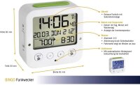 TFA 60.2528.02 Bingo        weiß Funk Wecker mit Temperatur