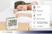 TFA 60.2528.02 Bingo        weiß Funk Wecker mit Temperatur