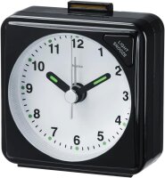 Hama Reisewecker A50, schwarz Zeiger fluoreszierend     186329
