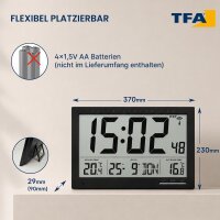 TFA 60.4510.01 Funk Wanduhr