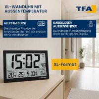 TFA 60.4510.01 Funk Wanduhr
