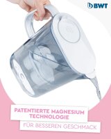 BWT Wasserfilter AQUAlizer 2,6l + 2 Magnesium Filterkartuschen.