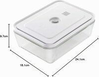 Zwilling Vakuumbehälter Fresh&Save aus Glas grau