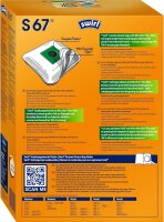 Swirl S 67 EcoPor Staubsaugerbeutel (4 Beutel), reißfeste Staubbeutel für einige Siemens & Bosch Staubsauger