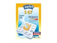 Swirl S 67 EcoPor Staubsaugerbeutel (4 Beutel), reißfeste Staubbeutel für einige Siemens & Bosch Staubsauger