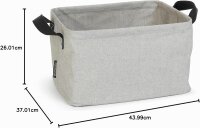 Brabantia Wäschekorbtasche 35 L faltbar grau