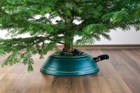 KRINNER® Weihnachtsbaum Christbaumständer Vario Classic Grün inkl. Fußpedal-und Einseiltechnik Wasser einfüllbar für Baumhöhe bis 2,6m 94001