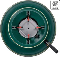 KRINNER® Weihnachtsbaum Christbaumständer Vario Classic Grün inkl. Fußpedal-und Einseiltechnik Wasser einfüllbar für Baumhöhe bis 2,6m 94001