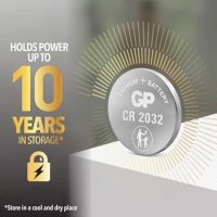 GP Lithium Knopfzelle CR2032 3V 4er Blister