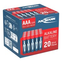 1x20 Ansmann Alkaline Micro AAA LR 03 red-line Box       5015538