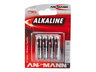 1x4 Ansmann Alkaline Micro AAA LR 03 red-line           5015553