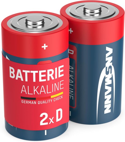 1x2 Ansmann Alkaline Mono D LR 20 red-line         1514-0000