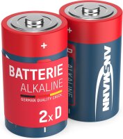 1x2 Ansmann Alkaline Mono D LR 20 red-line         1514-0000