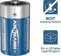 Ansmann Akku Lithium-Thionylchlorid 3,6V ER14250 1/2AA   1522-0037-1