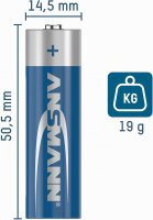 Ansmann Lithium-Thionylchlorid 3,6V ER14505 / AA    1522-0036-1