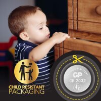 GP Lithium Knopfzelle CR2032 3V 10er Blister