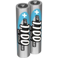 1x2 Ansmann NiMH Akku 1100 Micro AAA 1050 mAh