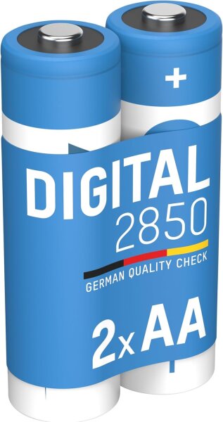 1x2 Ansmann NiMH Akku 2850 Mignon AA 2650 mAh DIGITAL