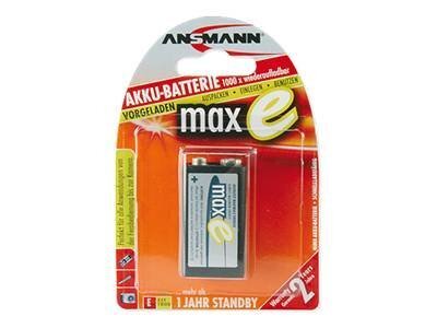 1 Ansmann maxE NiMH Akku 9V-Block 200 mAh         5035342