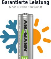 1x4 Ansmann maxE NiMH Akku Mignon AA 1300 mAh