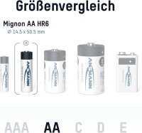 1x4 Ansmann Akku 2700 Mignon AA 2500 mAh