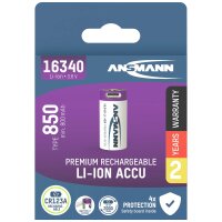 Ansmann 16340 USB-C® Akku 16340 Li-Ion 3.6 V 850 mAh